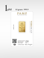 [10 gram] 1Gold PAMP Lady Fortuna™ Gold Minted Bar (999.9)