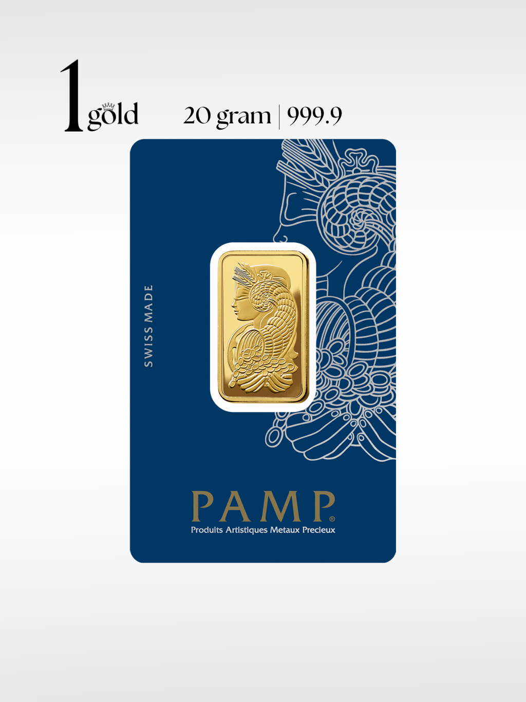 [20 gram] 1Gold PAMP Lady Fortuna™ Gold Minted Bar (999.9)