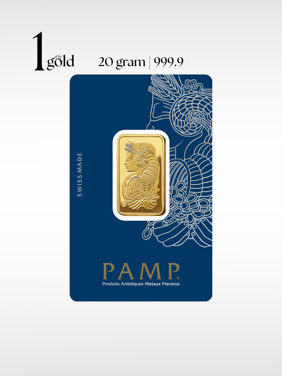 [20 gram] 1Gold PAMP Lady Fortuna™ Gold Minted Bar (999.9)