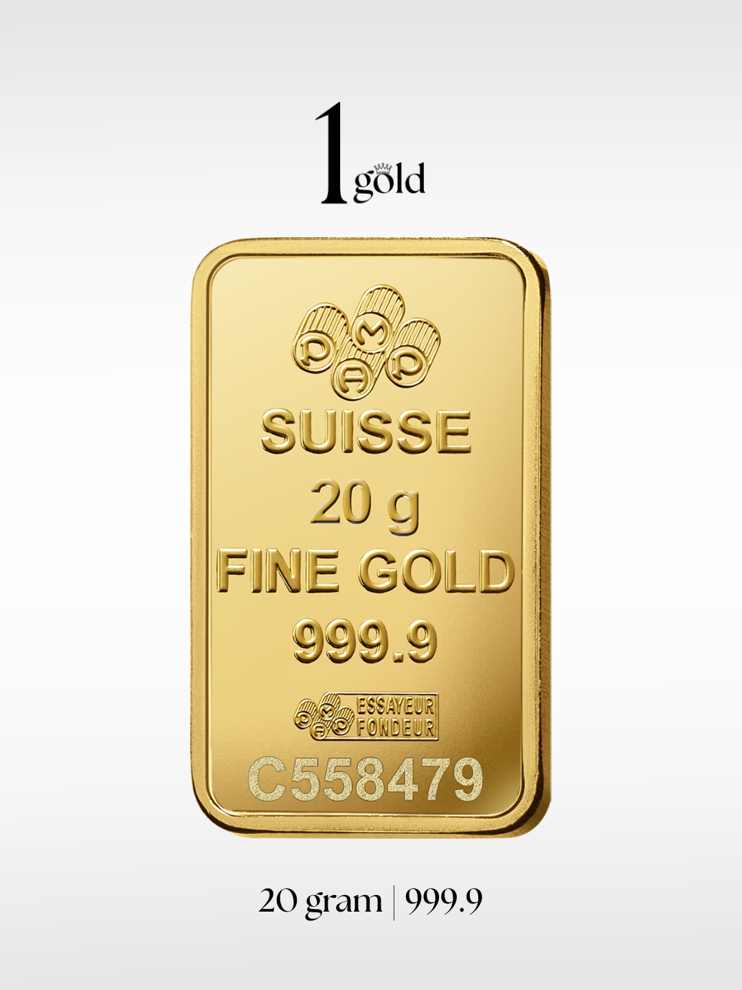 [20 gram] 1Gold PAMP Lady Fortuna™ Gold Minted Bar (999.9)