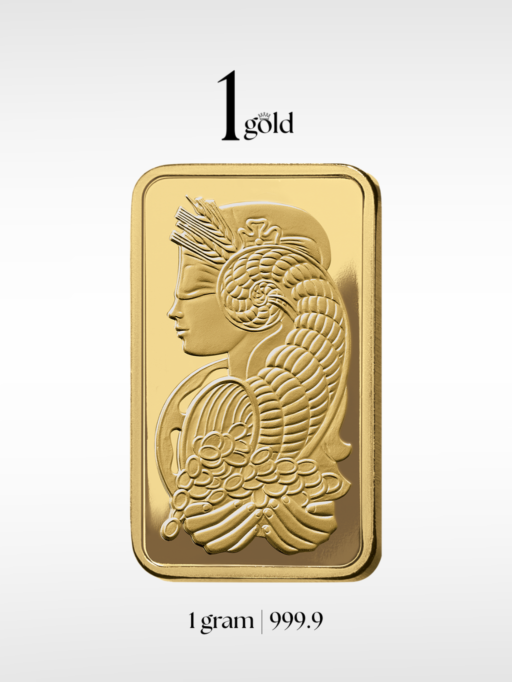 [1 gram] 1Gold PAMP Lady Fortuna™ Gold Minted Bar (999.9)