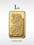 [2.5 gram] 1Gold PAMP Lady Fortuna™ Gold Minted Bar (999.9)