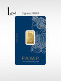 [5 gram] 1Gold PAMP Lady Fortuna™ Gold Minted Bar (999.9)